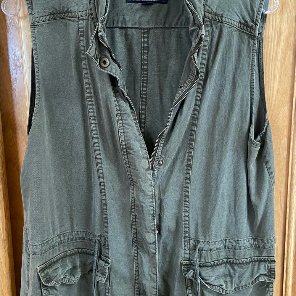Lucky Brand Khaki Utility Vest